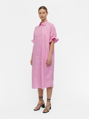 OBJECT Košeľové šaty 'Dora' - ružová