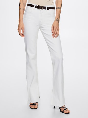 MANGO Regular Jeans 'Elle' in Wit: voorkant