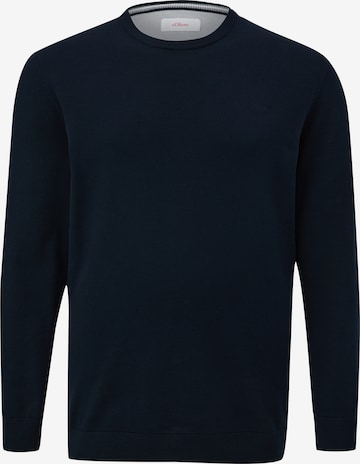 s.Oliver Men Big Sizes Свитер в Синий: спереди