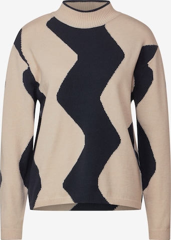 Pull-over STREET ONE en beige : devant