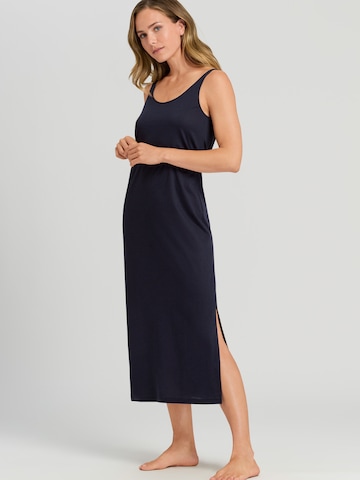 Hanro Nightgown ' Laura ' in Blue: front