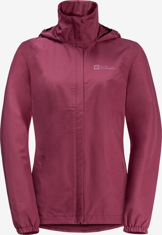 JACK WOLFSKIN Outdoorjas 'Stormy Point' in Rood: voorkant