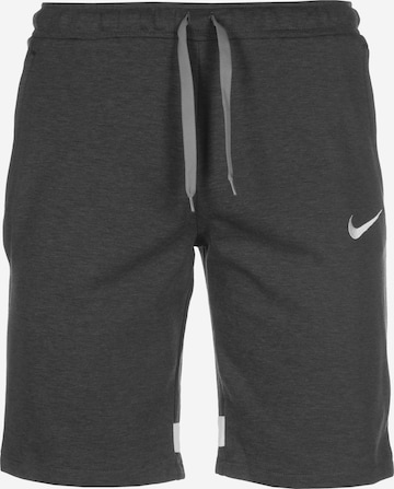 NIKE Regular Workout Pants in Grey: front