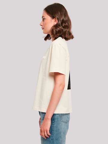 F4NT4STIC Shirt 'Atari Games Logo White Retro Gaming Horizontal' in Beige