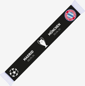 FC BAYERN MÜNCHEN Sports Scarf in Black: front