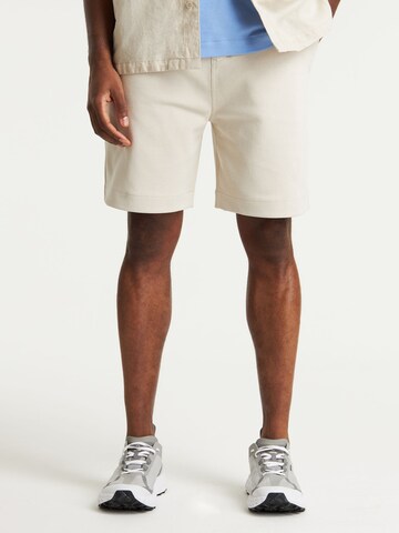 CHASIN' Regular Trousers ' State.S Scuba ' in Beige: front