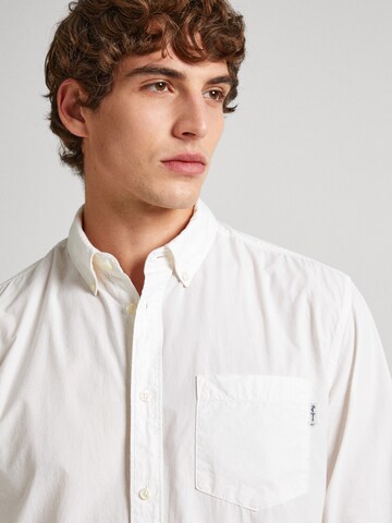 Pepe Jeans Regular fit Button Up Shirt 'Prince' in White