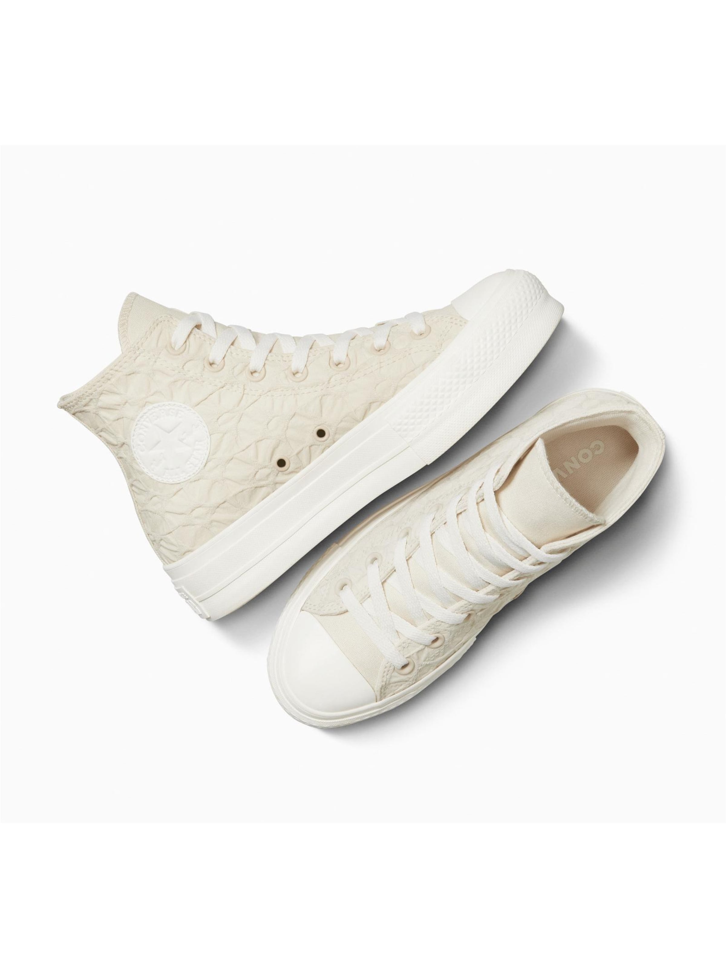 Sneaker bassa 'Converse Chuck Taylor All Star Lift Platform Textured Material' di CONVERSE in beige