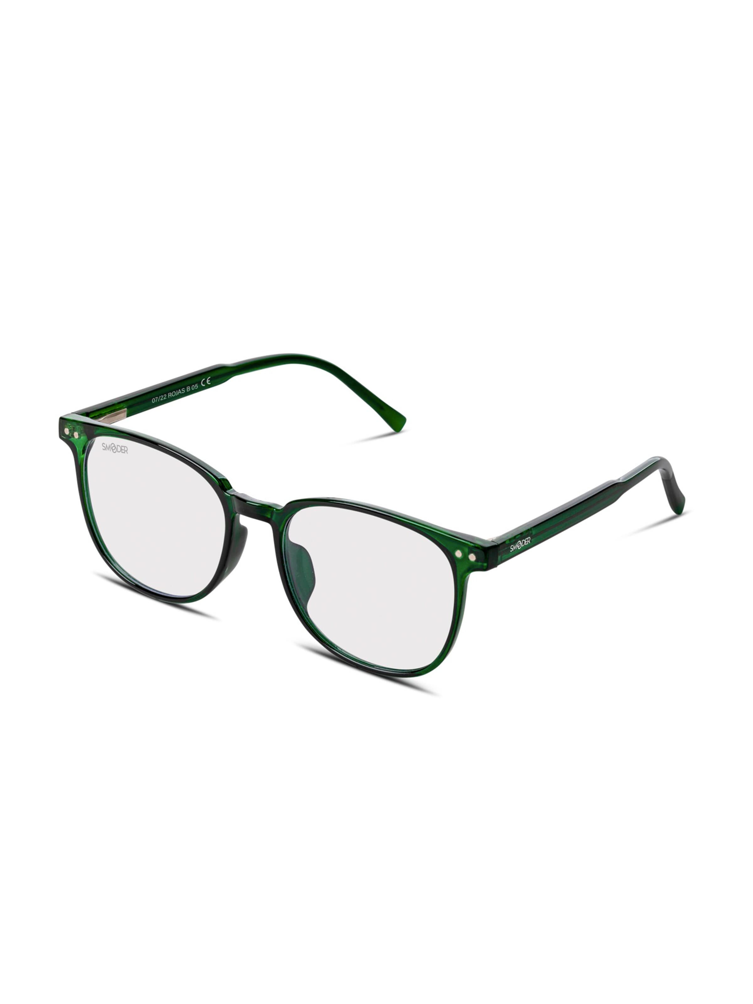 Smooder Glasses 'Rojas Blue Light' in Green: front