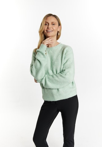 Usha - Pullover 'Lurea' em verde: frente