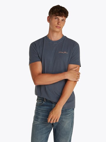 Tricou 'SAILING' de la Tommy Jeans pe albastru: față