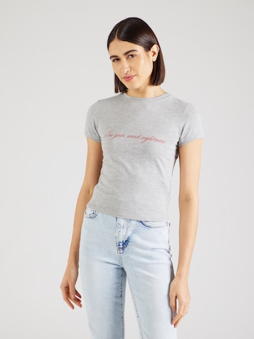 Motel T-shirt 'SUTIN' i grå: framsida