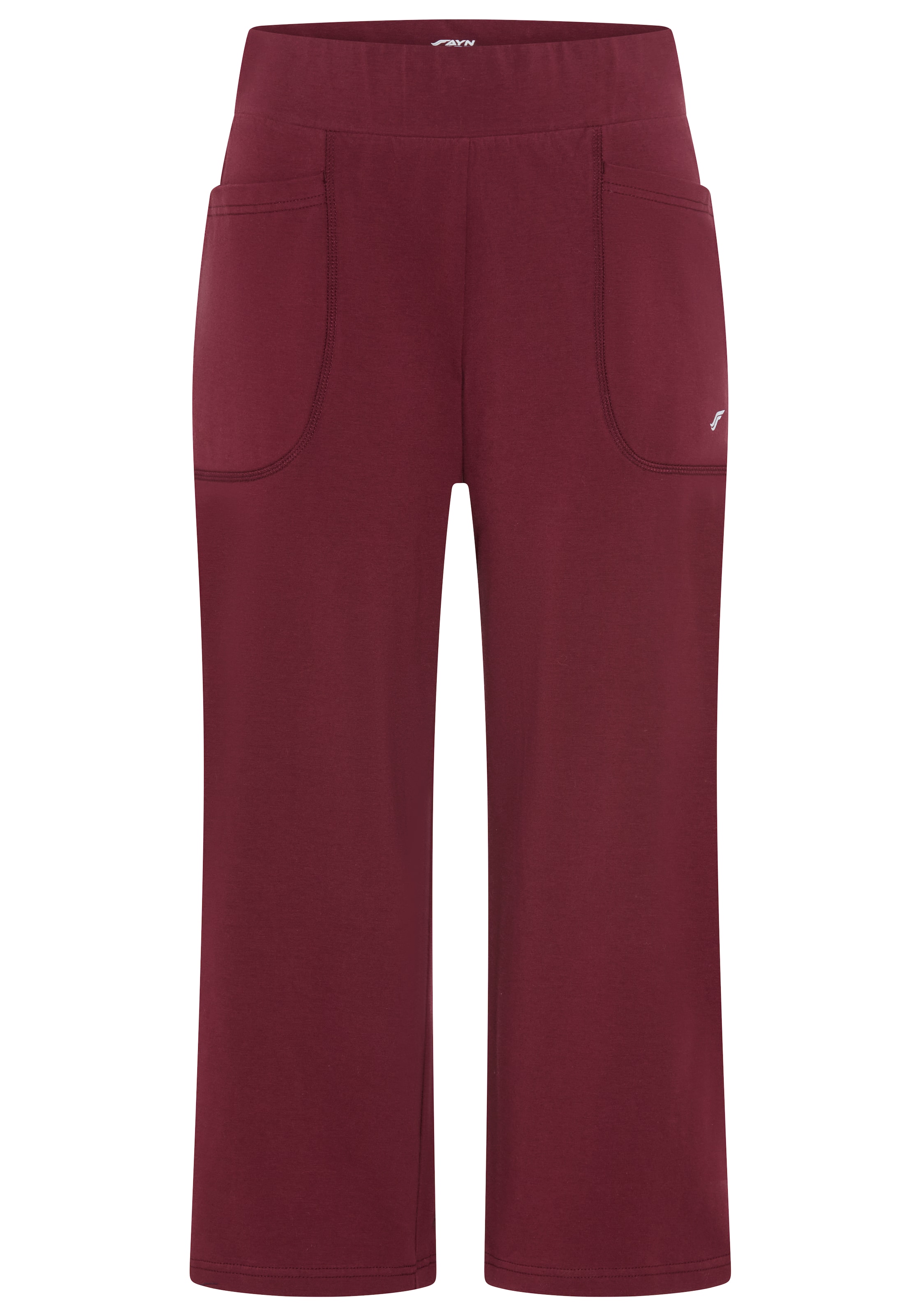 FAYN SPORTS Skinny Chino Pants in Red: front