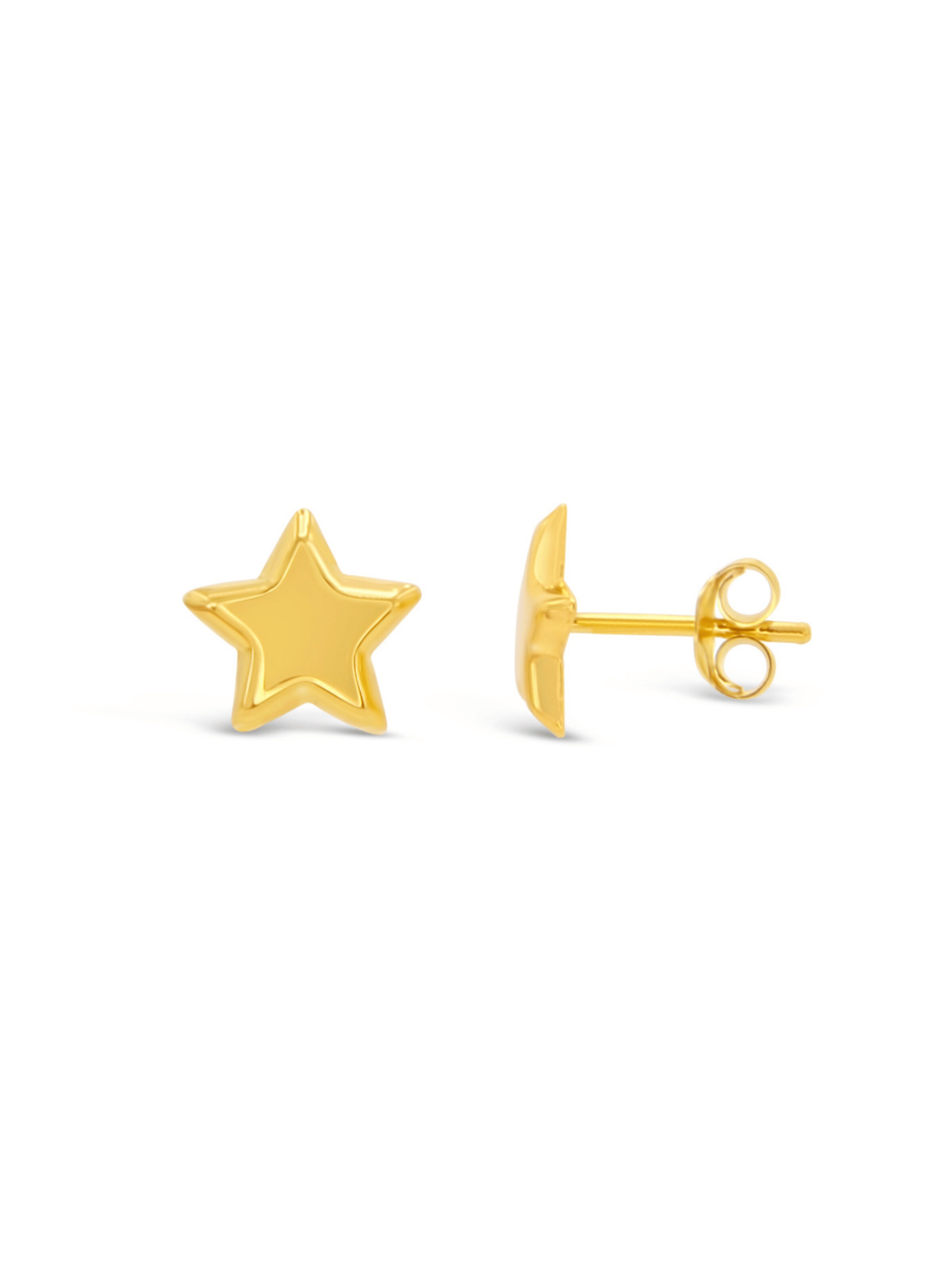 ARS-ARGENTI Ohrringe 'BE MY STAR'‌ in Gold: Vorderseite