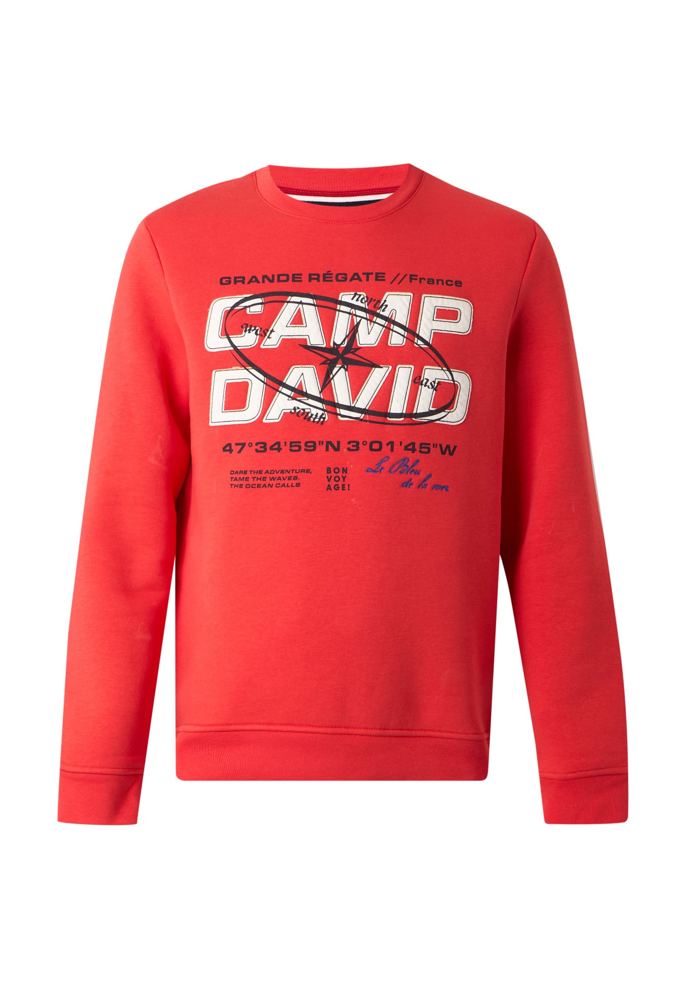CAMP DAVID Sweatshirt i orange: forside
