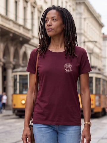 Life-Tree Shirt 'Olive' in Red
