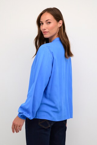 Cream Blouse 'Tiah' in Blue