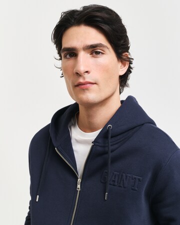 GANT Zip-Up Hoodie in Blue