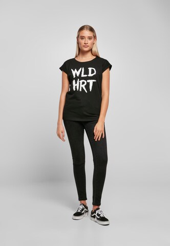 melns Mister Tee T-Krekls 'WLD HRT'