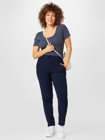 ONLY Carmakoma Regular Trousers 'CARRIDE' in Blue