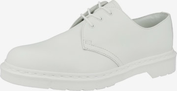 Dr. Martens - Zapatos con cordón '1461 Mono' en blanco: frente