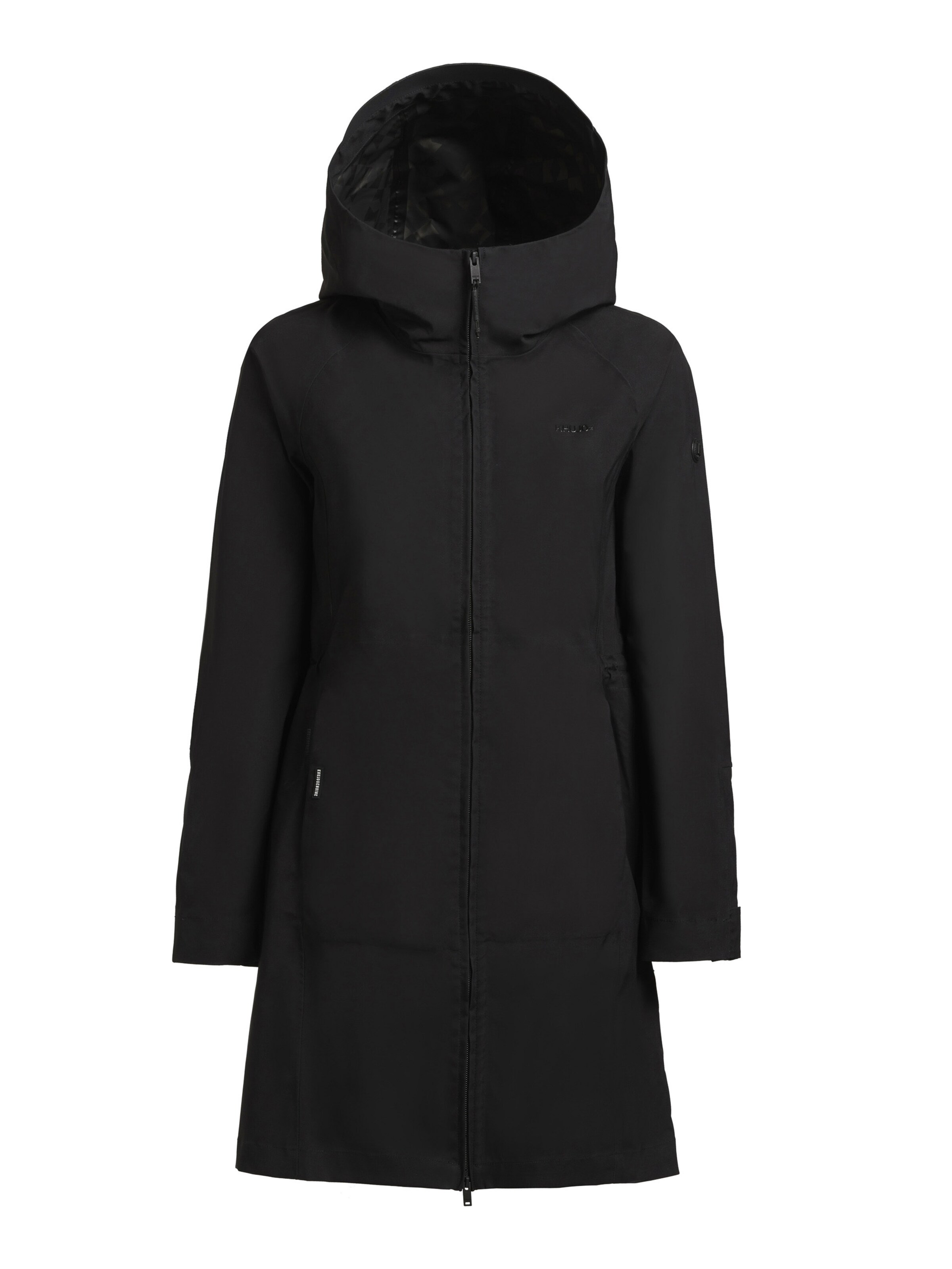 khujo Mantel 'Sanni' in Schwarz: Vorderseite