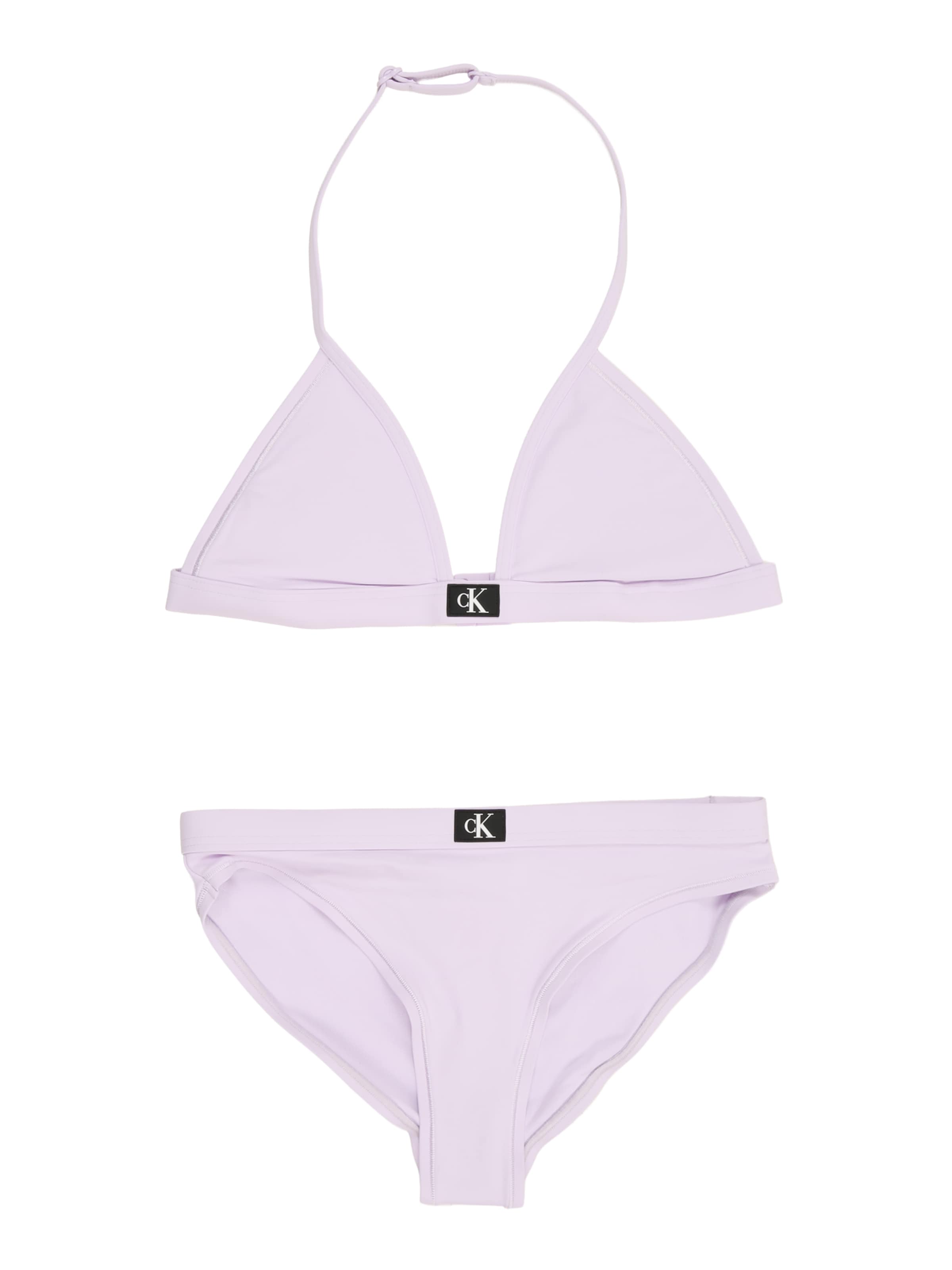 Calvin Klein Swimwear - Triángulo Bikini en lila: frente