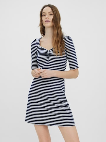 VERO MODA Jurk 'Gabi' in Blauw: voorkant