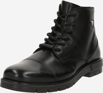 bugatti Lace-Up Boots 'Mare' in Black: front