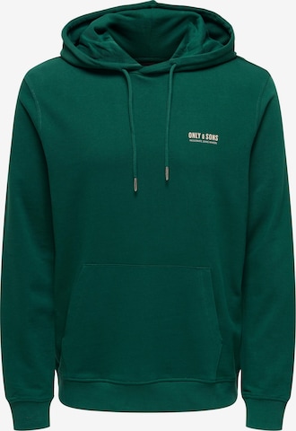 Only & Sons Sweatshirt 'ALBERTO' in Groen: voorkant
