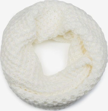 styleBREAKER Schlauchschal 'Grobstrick Loop Schal mit Woll-Anteil' in Beige: Vorderseite