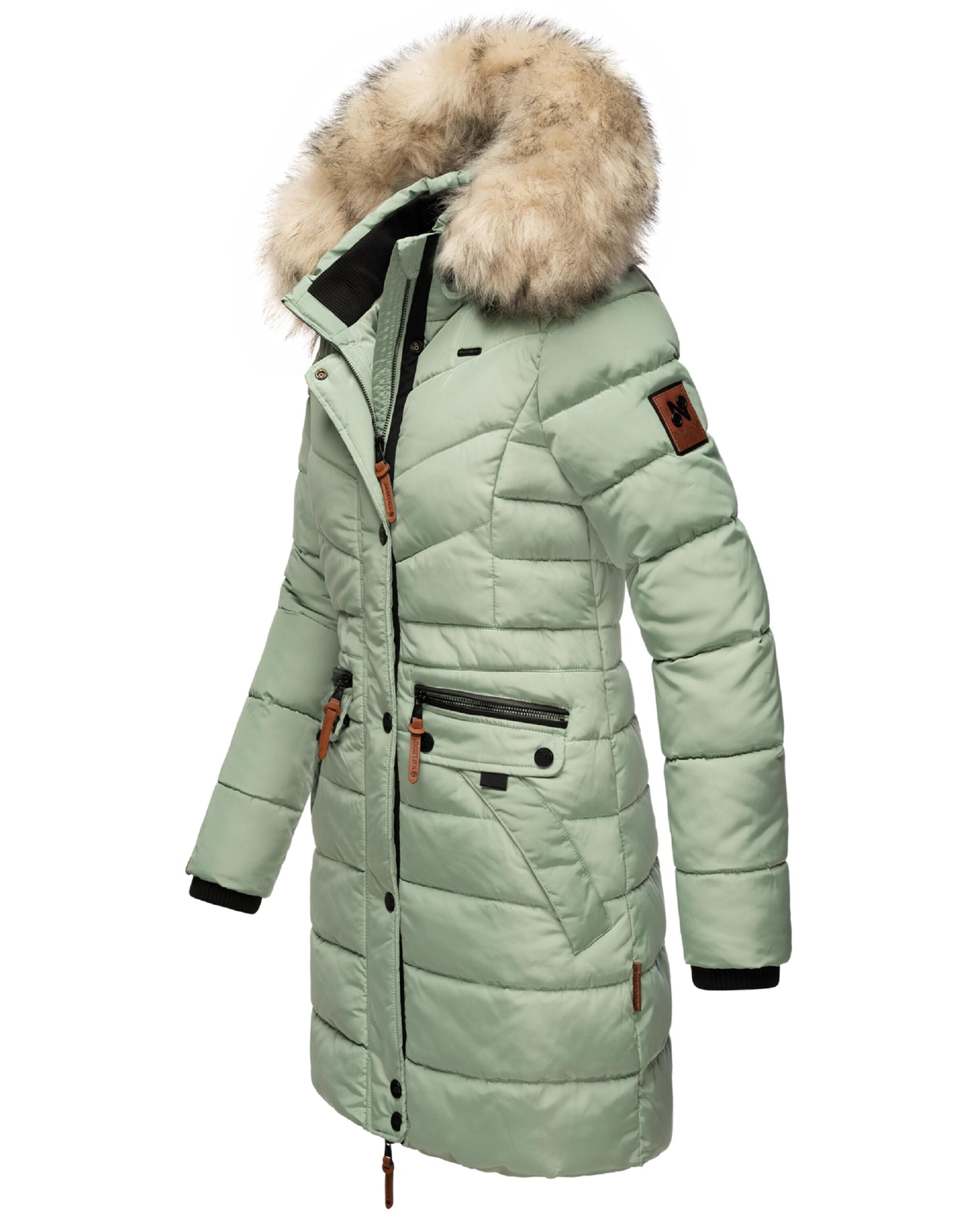 NAVAHOO Wintermantel 'Paula' in Groen