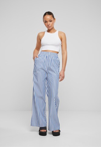 Urban Classics - Pierna ancha Pantalón en azul