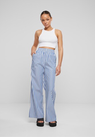 Urban Classics Wide leg Pants in Blue