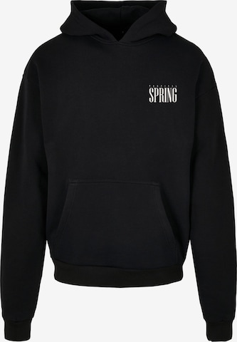 Merchcode Sweatshirt 'Tropical Spring' in Schwarz: Vorderseite