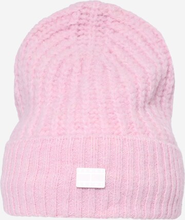 Tommy Jeans Beanie in Pink: front