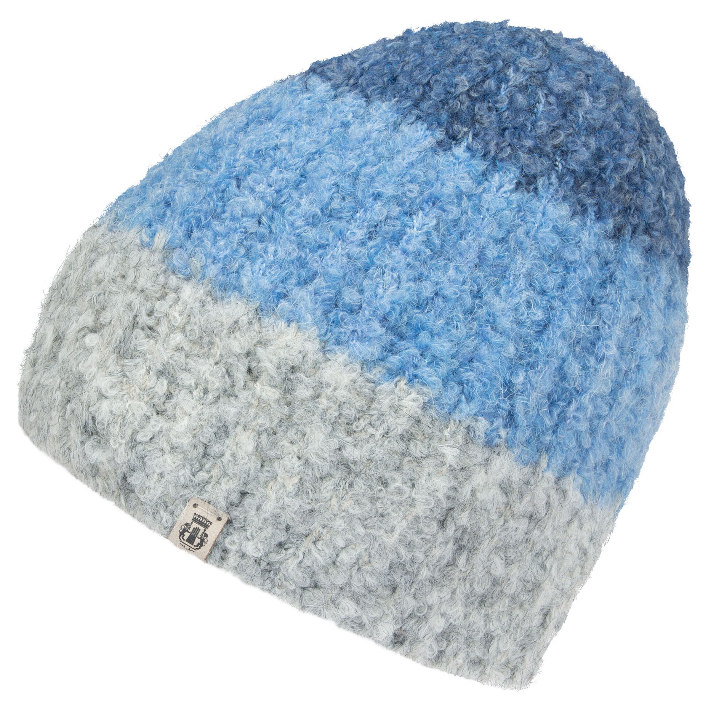 Roeckl Mütze 'COSY BOUCLÉ' in Blau: Vorderseite