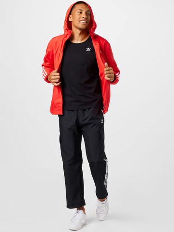 Veste mi-saison 'Adicolor Classics' ADIDAS ORIGINALS en rouge