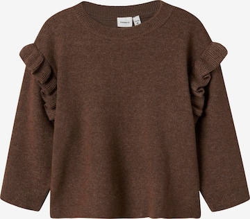 NAME IT - Jersey en marrón: frente