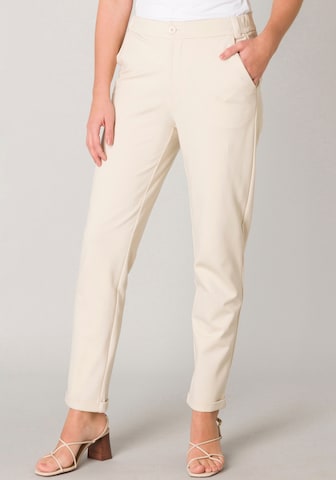 BASE LEVEL Regular Pants in Beige: front