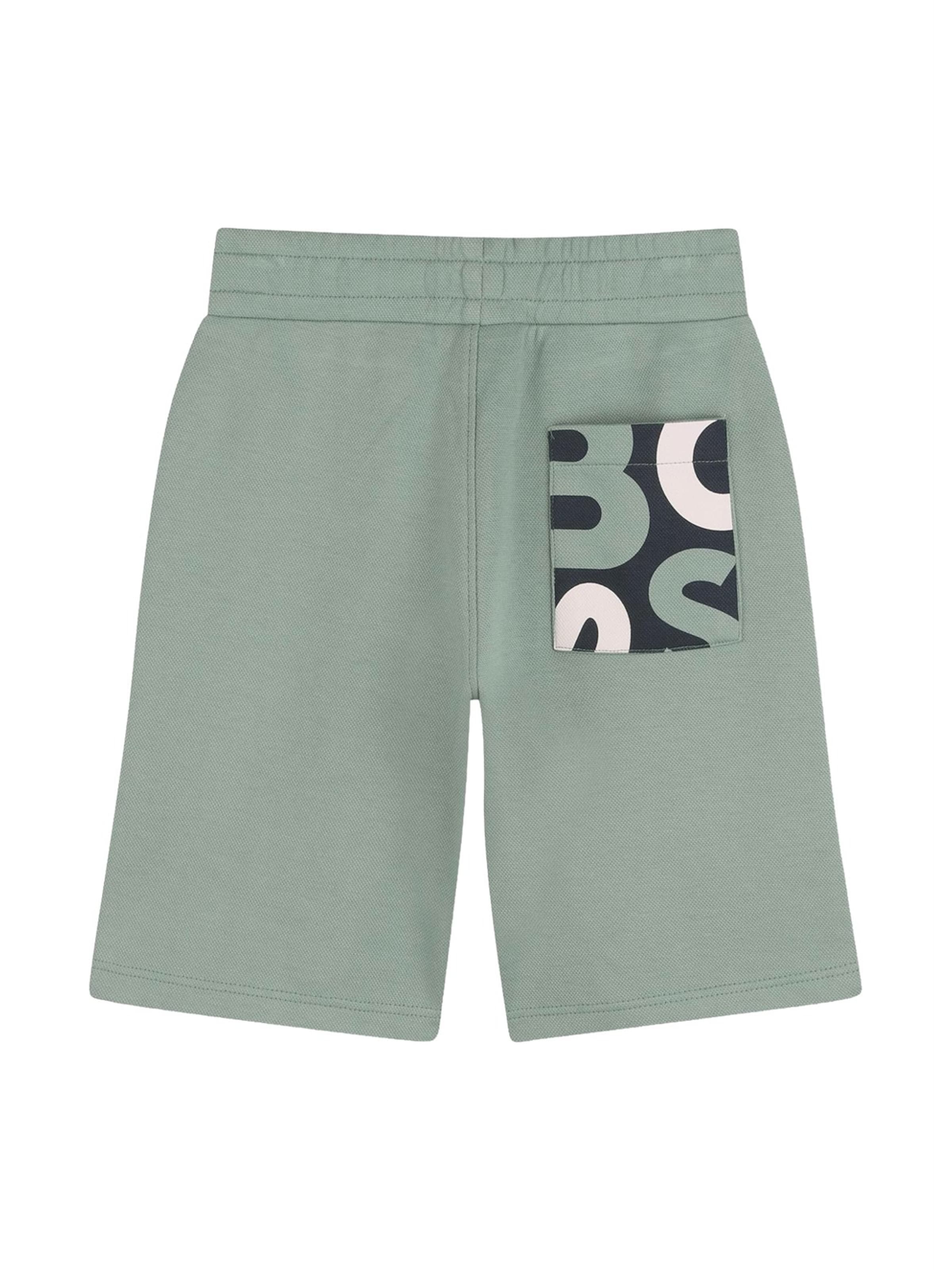 BOSS - regular Pantalón 'Bermuda verde per bambino' en verde