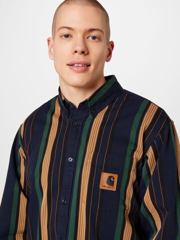 Carhartt WIP Regular fit Button Up Shirt 'Dorado' in Blue