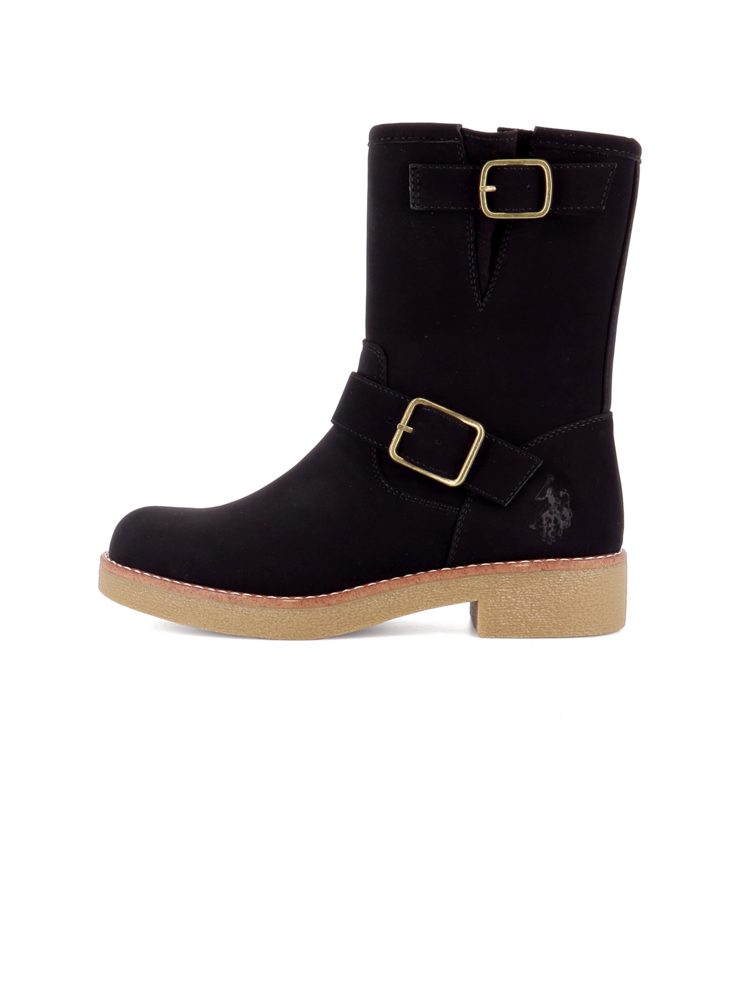 US POLO ASSN. Boots 'Maggie' in Black: side