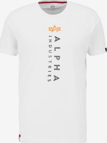 Maglietta di ALPHA INDUSTRIES in bianco: frontale