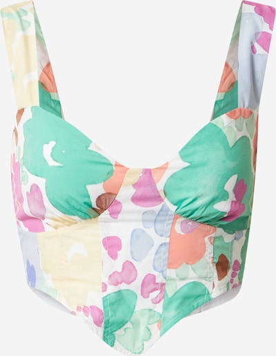 Top 'MIRIAM' NEON & NYLON pe galben deschis / verde jad / lila / mai multe culori / alb, Vizualizare produs