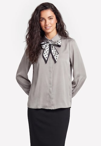 Chemisier usha BLACK LABEL en gris : devant