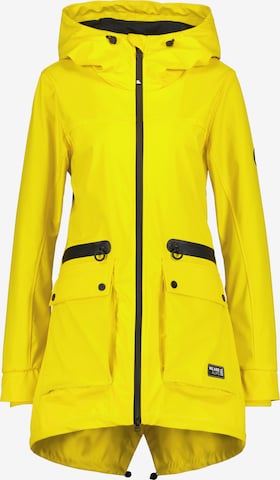 Alife and Kickin Ανοιξιάτικο και φθινοπωρινό παλτό 'Audrey' σε κίτρινο: μπροστά