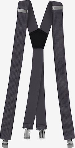 Fabio Farini Suspenders in Grey: front