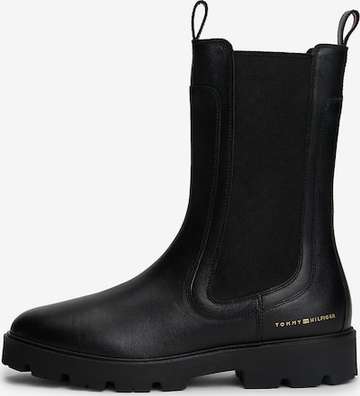 TOMMY HILFIGER Čelsijas zābaki, krāsa - Zelts / melns, Preces skats