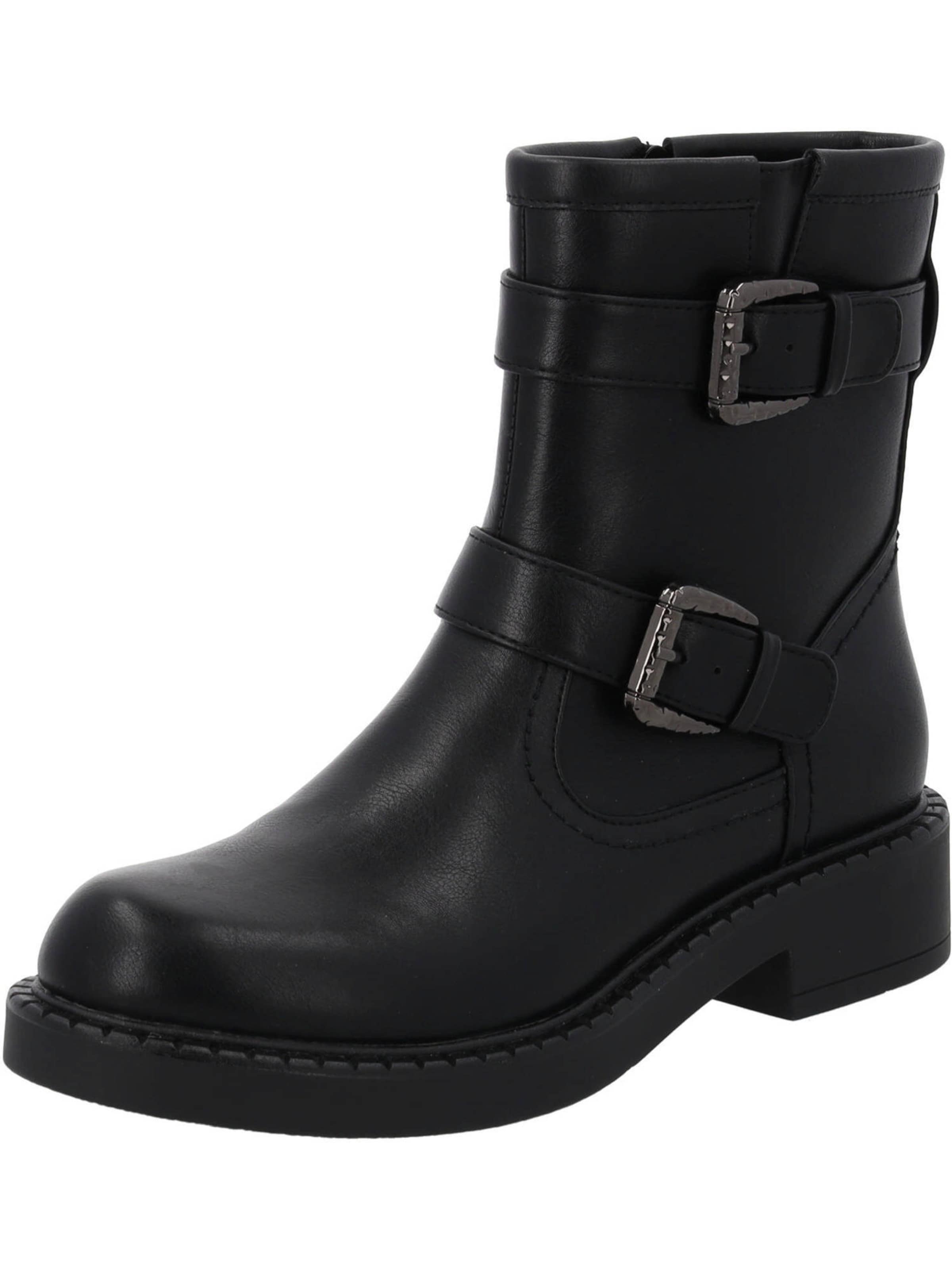 Palado Enkellaarsjes 'Balesina' in Zwart: voorkant